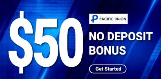 Pacific Union $50 Forex no deposit bonus