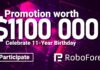 roboforex 11th celebration birthday